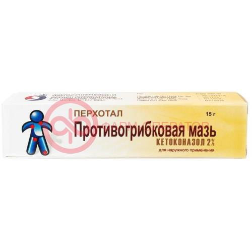 Перхотал мазь для наружного применения 2% 15г Перхотал мазь для наружного применения 2% 15г