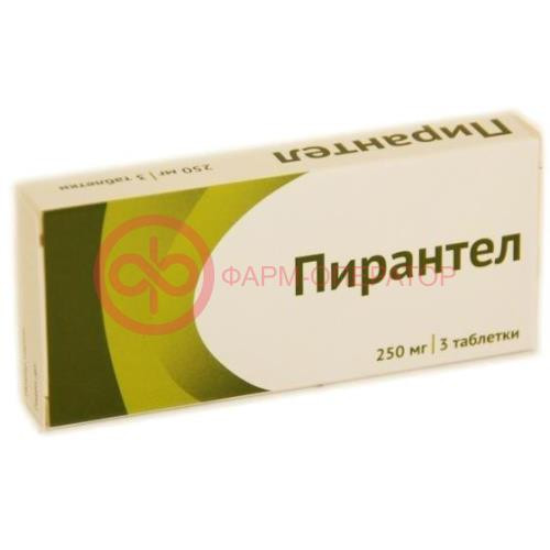 Пирантел таблетки 250мг №3 Пирантел таблетки 250мг №3