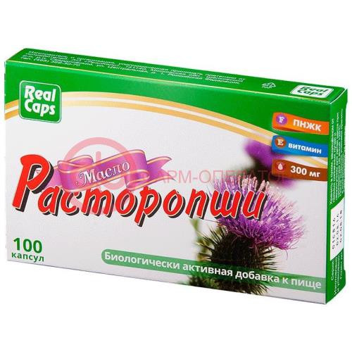 Реалкапс расторопши масло капсулы 300мг №100 Реалкапс расторопши масло капсулы 300мг №100