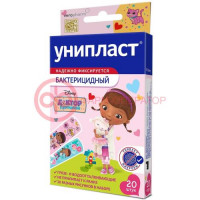 Унипласт лейкопластырь бактерицидный №20 детск доктор плюшева