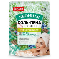 Народные рецепты соль-пена для ванн 200мл укрепляющ. хвойная