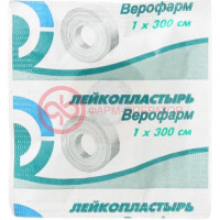Лейкопластырь 1х300 катушка /верофарм/