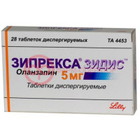 Зипрекса зидис таблетки диспергируемые в полости рта 5мг №28