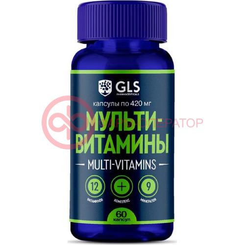 Джи эл эс мультивитамины 12 + 9 капсулы 420мг №60 Джи эл эс мультивитамины 12 + 9 капсулы 420мг №60