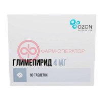 Глимепирид таблетки 4мг №90