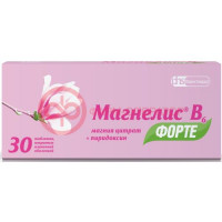 Магнелис в6 форте таблетки покрытые пленочной оболочкой 100мг + 10мг №30