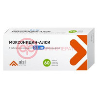 Моксонидин-алси таблетки покрытые пленочной оболочкой 0.4мг №60