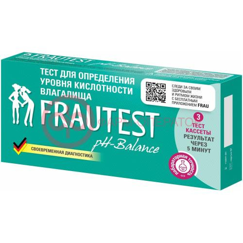 Фраутест ph‑баланс тест-кассета №3 д/опред. уровня кислотности влагалища Фраутест ph‑баланс тест-кассета №3 д/опред. уровня кислотности влагалища