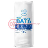 Клинса вата гигиеническая 100г зиг-заг н/стерил.