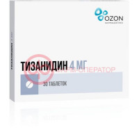 Тизанидин таблетки 4мг №30
