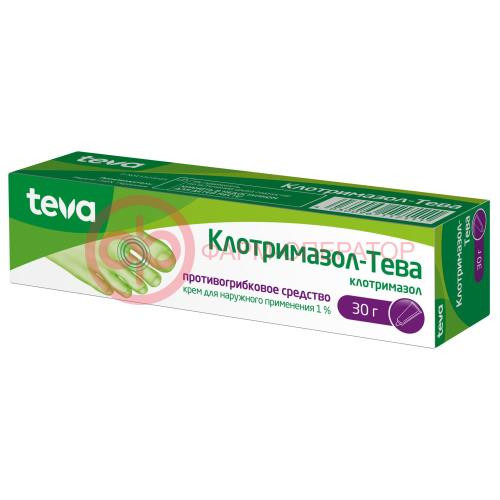Клотримазол-тева крем для наружного применения 1% 30г Клотримазол-тева крем для наружного применения 1% 30г