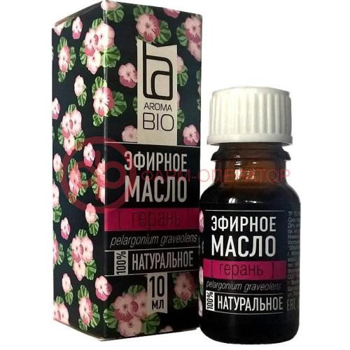 Аромабио масло герань 10мл. эфирное [aromabio]