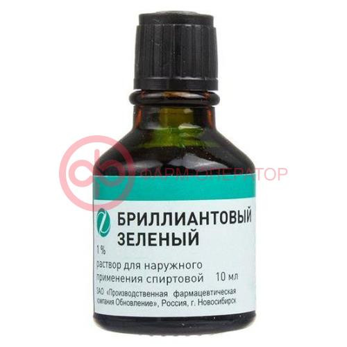 Бриллиантовый зеленый реневал раствор для наружного применения спиртовой 1% 10мл