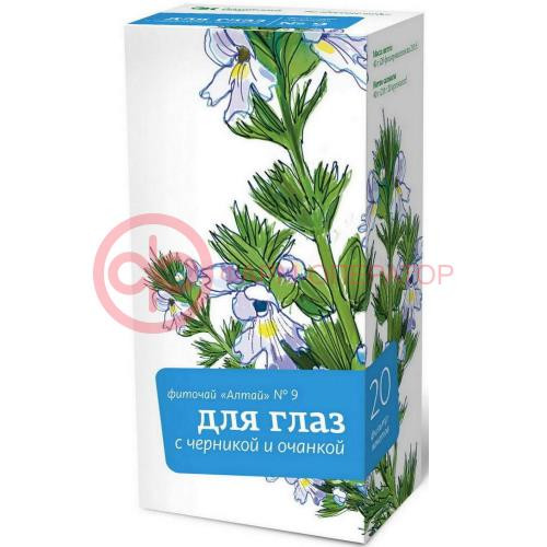 Алтай фиточай 2г №20 д/глаз с черникой и очанкой №9 Алтай фиточай 2г №20 д/глаз с черникой и очанкой №9