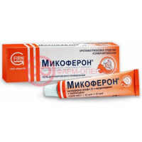 Микоферон гель для наружного применения 10000ме/г + 10мг/г + 10мг/г 15г