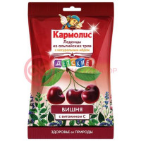 Альпийская карамель леденцы 75г детские витамин с + мед  вкус вишни