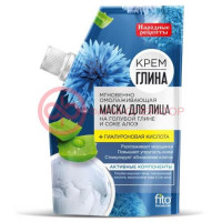 Народные рецепты крем-глина маска для лица 50мл мгновенное омоложение