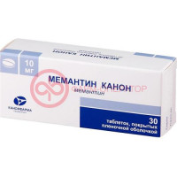 Мемантин канон таблетки покрытые пленочной оболочкой 10мг №30