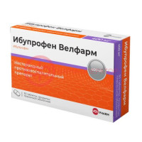 Ибупрофен велфарм таблетки покрытые пленочной оболочкой 400мг №30