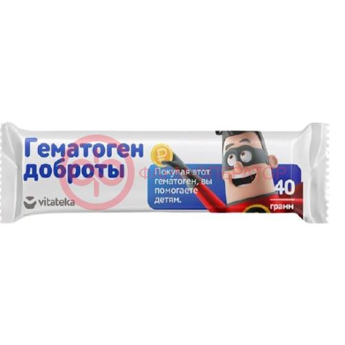 Витатека гематоген доброты плитка 40г