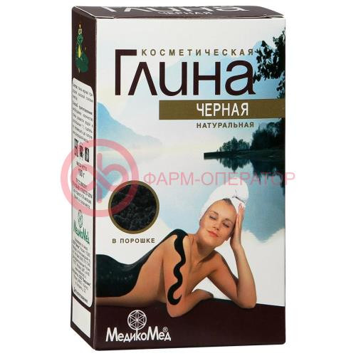 Медикомед глина черная космет. 100г.