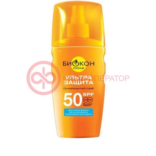 Биокон солнце спрей солнцезащитный 160мл ультра защита spf50 Биокон солнце спрей солнцезащитный 160мл ультра защита spf50