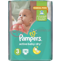 Памперс подгузн. актив миди 4-9кг/5-9кг №10 [pampers]