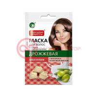 Народные рецепты маска для волос 30мл дрожжевая с молоком и олив. маслом