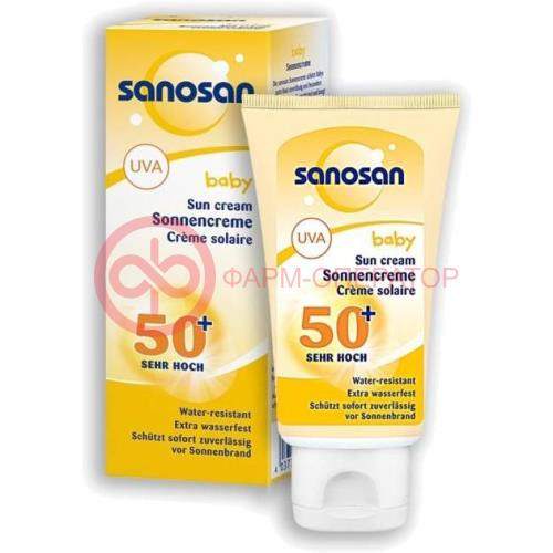 Саносан беби крем солнцезащитный 75мл spf50 Саносан беби крем солнцезащитный 75мл spf50