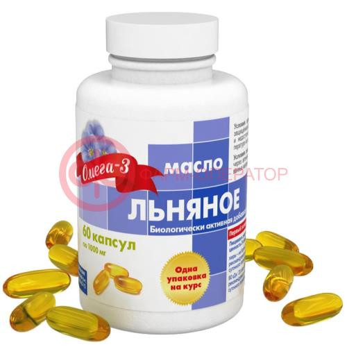 Реалкапс масло льняное первый холодный отжим капсулы 1000мг №60 Реалкапс масло льняное первый холодный отжим капсулы 1000мг №60