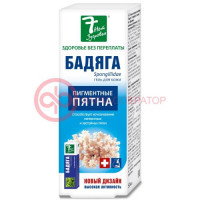7 нот здоровья бадяга гель для тела 50мл о/пигмент. пятен п/угрях и синяках