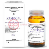 Камфора мазь для наружного применения 10% 25г