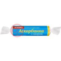 Витатека аскорбинка с сахаром таблетки жевательные 25мг 2.9г №10 вкус классич. крутка