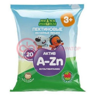 Ми-ми-мишки актив пастилки жевательные 2г №20 мультивит пектиновые вкус яблоко + клубника