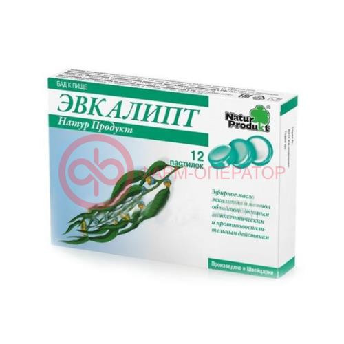 Эвкалипт натур продукт пастилки 2,5г №12 (бад) Эвкалипт натур продукт пастилки 2,5г №12 (бад)