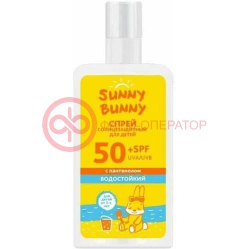 Санни банни спрей 150мл с/защит дет с пантенолом spf50 водост