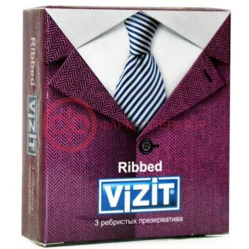 Визит презерватив с кольцами №3 ribbed (ребристые)[vizit]