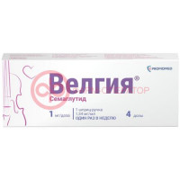 Велгия раствор для подкожного введения 1мг/доза 3мл /в комплекте с иглами-5 шт/