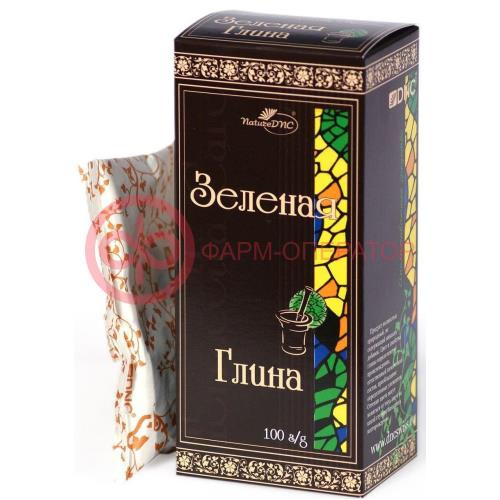 Днц глина 100г зеленая космет.