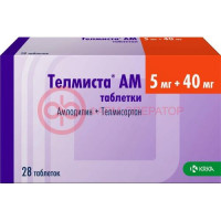 Телмиста ам таблетки 5мг + 40мг №28