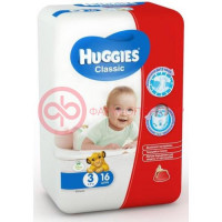 Хаггис подгузники классик 4-9кг №16 миди [huggies]
