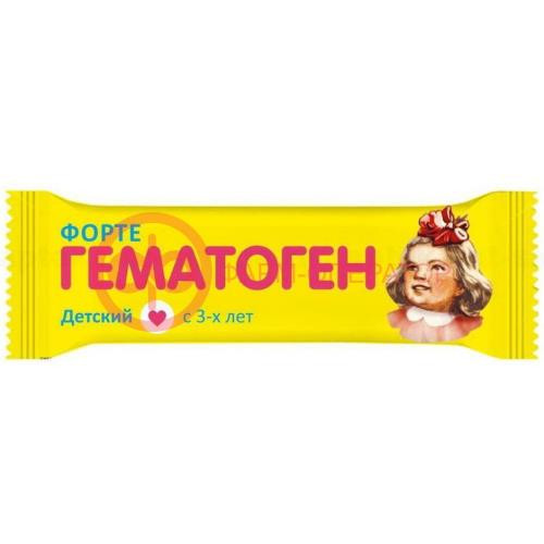Гематоген форте детский плитка 25г Гематоген форте детский плитка 25г