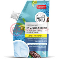 Народные рецепты крем-глина крем-скраб для лица 50мл питательный