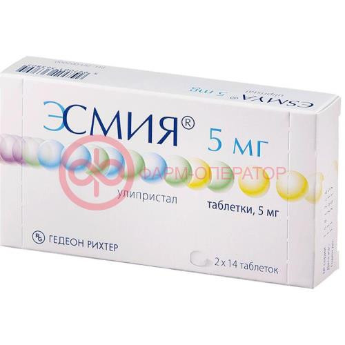 Эсмия таблетки 5мг №28 Эсмия таблетки 5мг №28