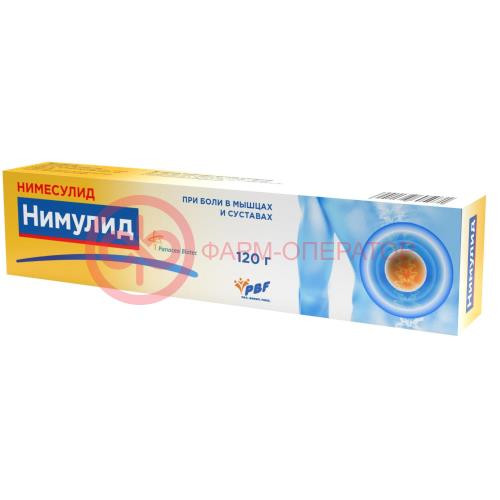 Нимулид гель для наружного применения 1% 120г Нимулид гель для наружного применения 1% 120г
