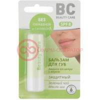 Биси бальзам д/губ зел.чай + масло ши защитн. 4,5г. [bc]