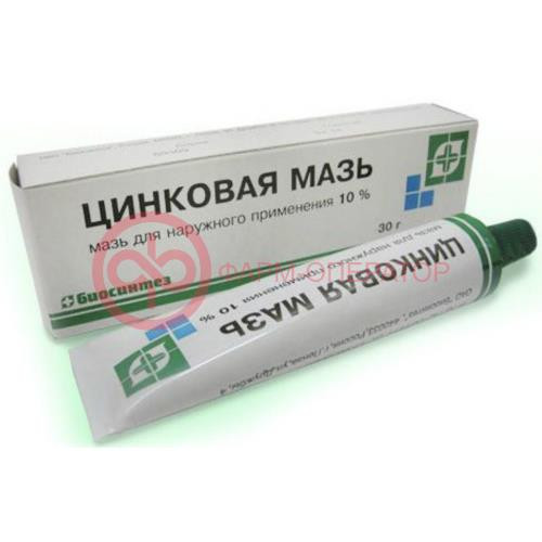 Цинковая мазь для наружного применения 10% 30г Цинковая мазь для наружного применения 10% 30г