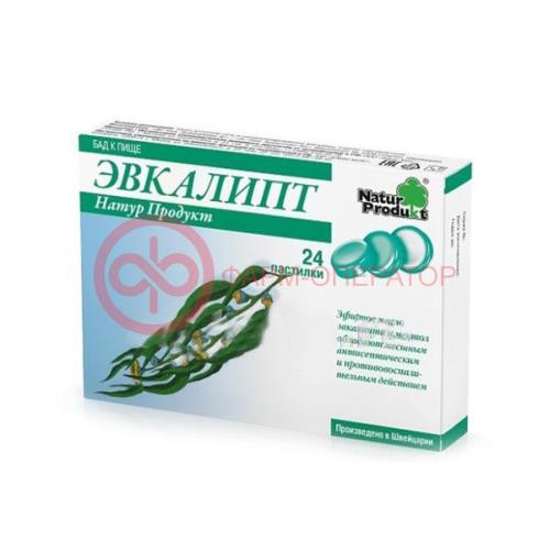 Эвкалипт натур продукт пастилки 2,5г №24 (бад) Эвкалипт натур продукт пастилки 2,5г №24 (бад)