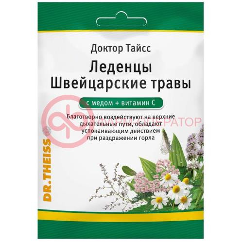 Доктор тайсс леденцы 50г швейцар травы + мед + вит с