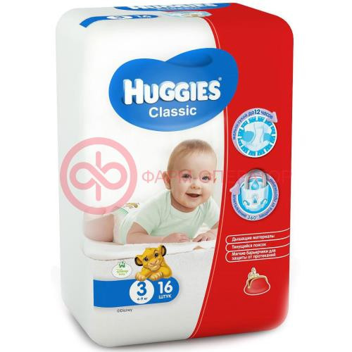 Хаггис подгузники софт&драй 4-9кг №16 миди [huggies]